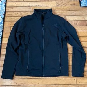 Black north face zip up jacket